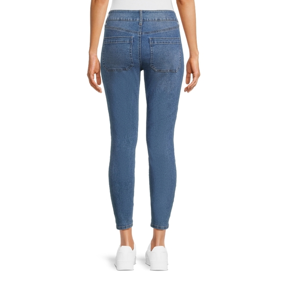 Jeans Femme People's Liberation - Taille 25 - Longueur Intérieure 33,5 Pouces - Coupe Skinny Star Pocket - Neuf Avec étiquettes